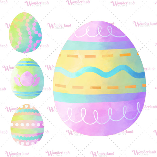 DIGITAL STL - Watercolor Easter Egg - 4 Images