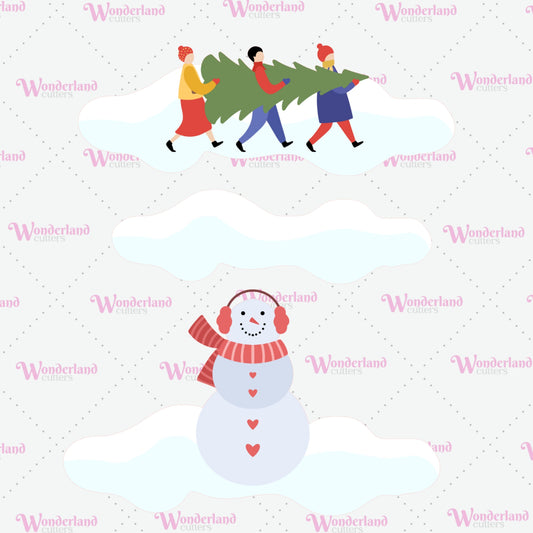 DIGITAL STL - Holiday Winter Village - Accessory Set of 3 Cutters