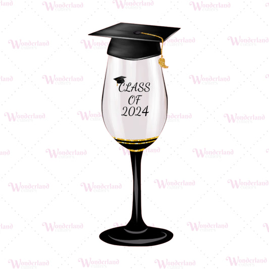 DIGITAL STL - Class of 2024 Champagne Glass