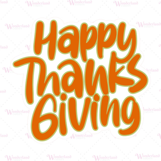 Happy Thanksgiving Plaque CC