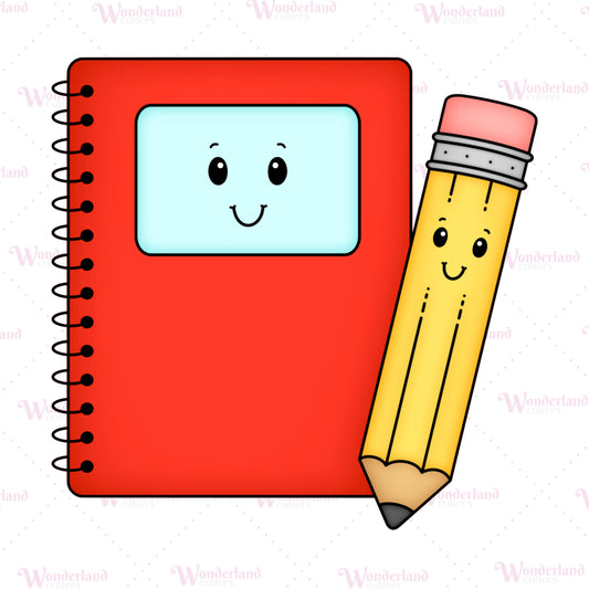 DIGITAL STL - Notebook & Pencil