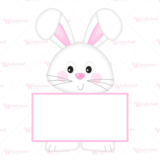 Bunny Name Plaque CC